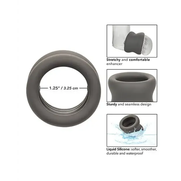Alpha Liquid Silicone Scrotum Ring CalExotics Male Sex Toys Alpha Liquid Silicone Scrotum Ring CalExotics Male Sex Toys