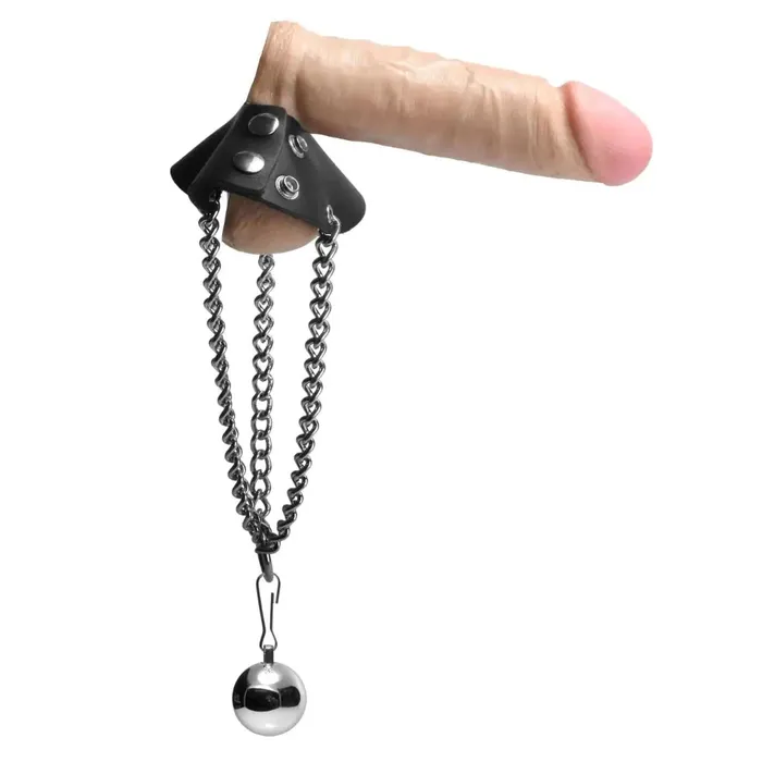 Parachute Stretcher With Ball Weight Strict Leather Male Sex Toys Parachute Stretcher With Ball Weight Strict Leather Male Sex Toys