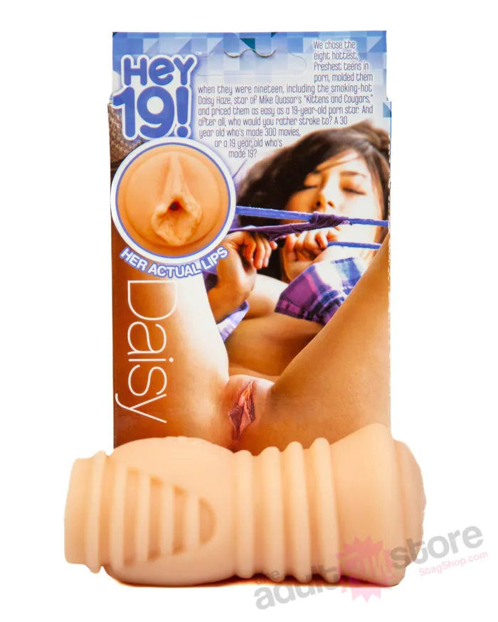 Icon Brands Hey 19 Daisey Haze Teen Pussy Stroker Beige MJM Male Sex Toys