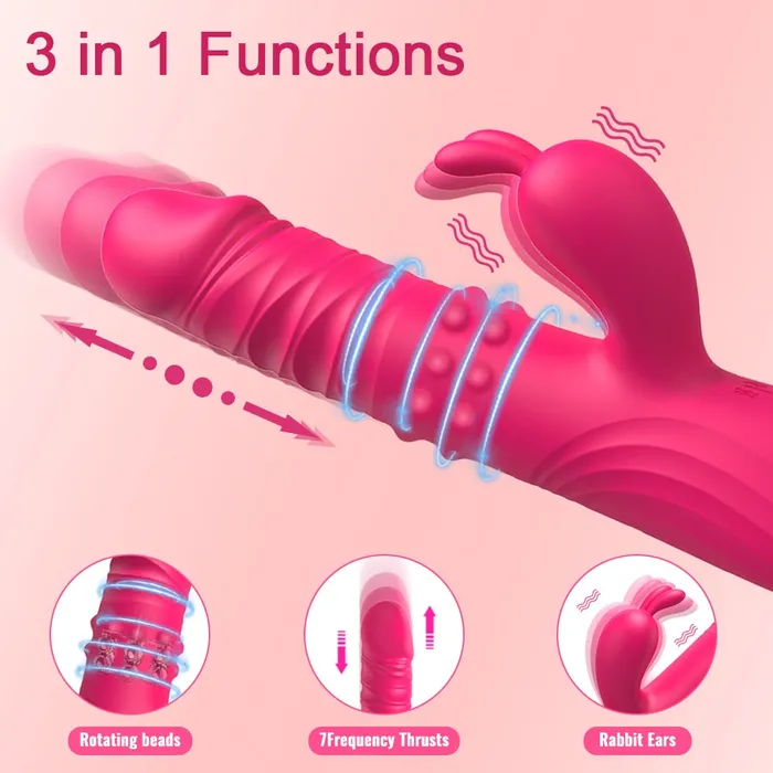 Dashdiamondx Vibrators Rabbit Triple Stimulus Vibrator