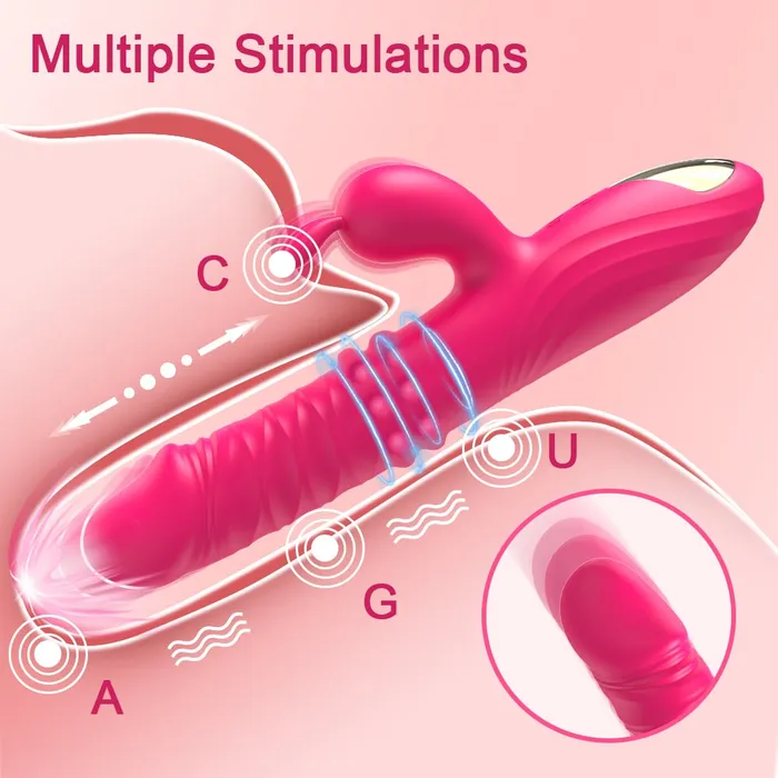 Dashdiamondx Vibrators Rabbit Triple Stimulus Vibrator
