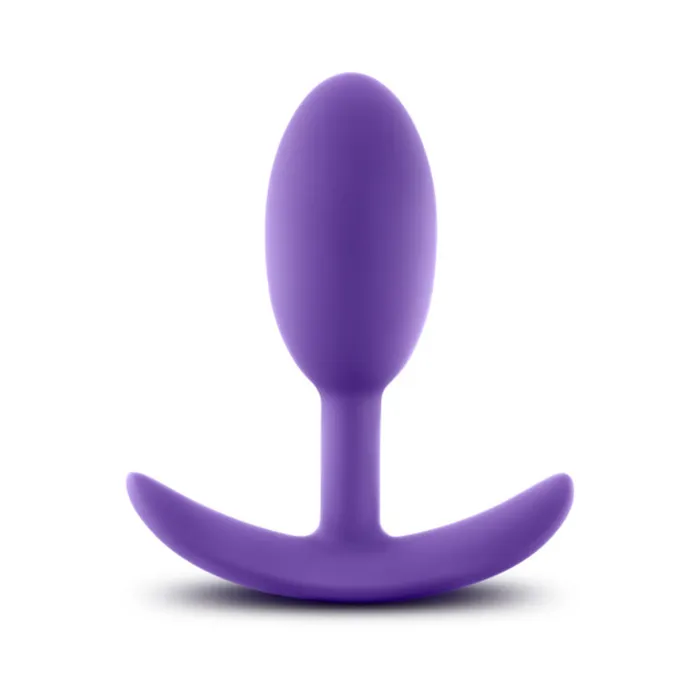 Luxe Wearable Vibra Slim Plug Medium Purple Blush Anal