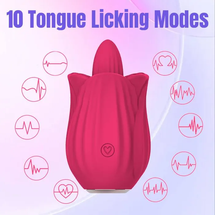 Inyarose Vibrators Rose Tongue Pleasure Vibe
