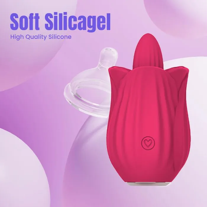 Inyarose Vibrators Rose Tongue Pleasure Vibe