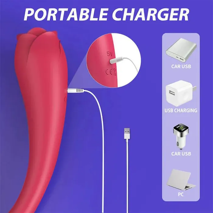 Licking Rose Vibrator Massager Inyarose Vibrators