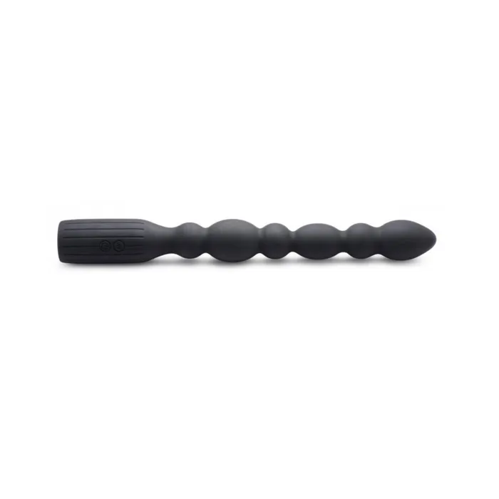 Master Series Anal Master Series Viper Beads Premium Silicone Anal Beads Vibrator Black