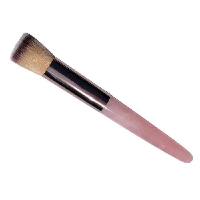 Vibrators GY LLC Rose Quartz Make Up Brush Stippling Foundation