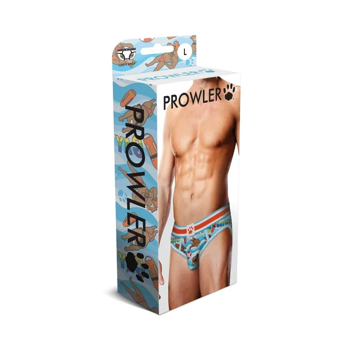 Vibrators Prowler Gaywatch Bears Backless Brief Blue Red Prowler