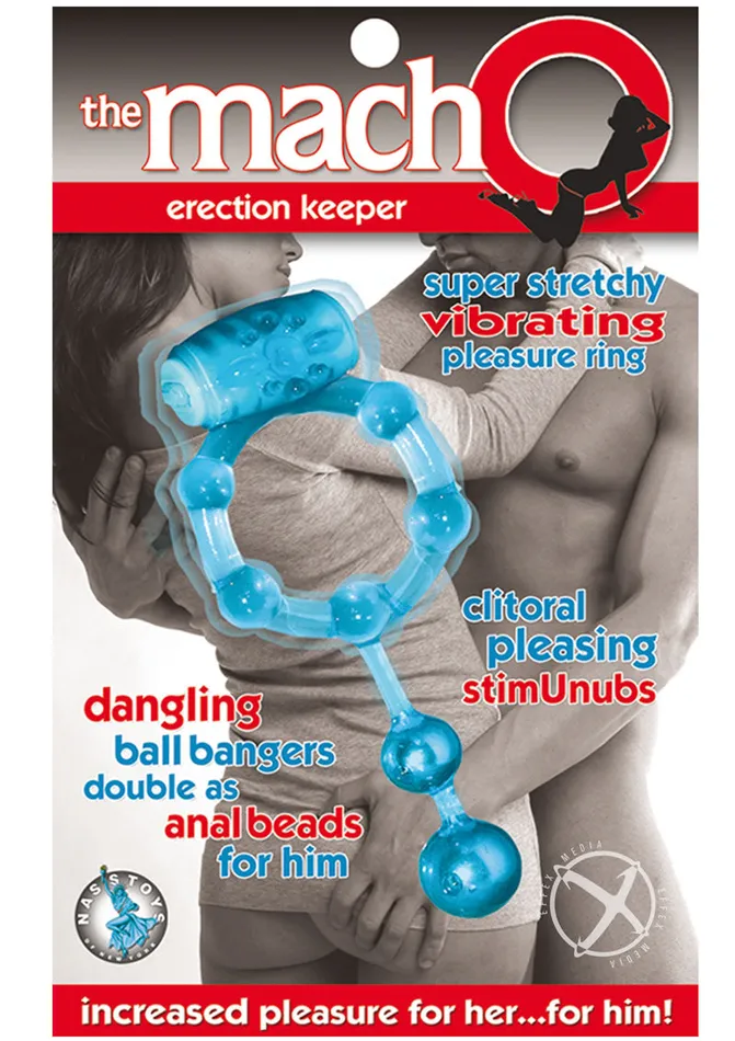 Macho Male Sex Toys The Macho Erection Keeper Vibrating Cock Ring
